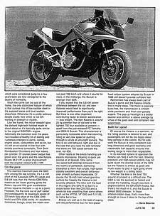 Katana 750 Road Test